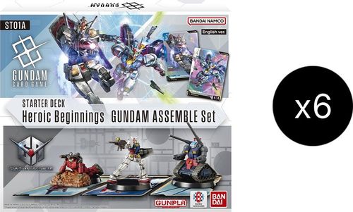Starter Deck 01: Heroic Beginnings - Gundam Assemble Starter Set Display