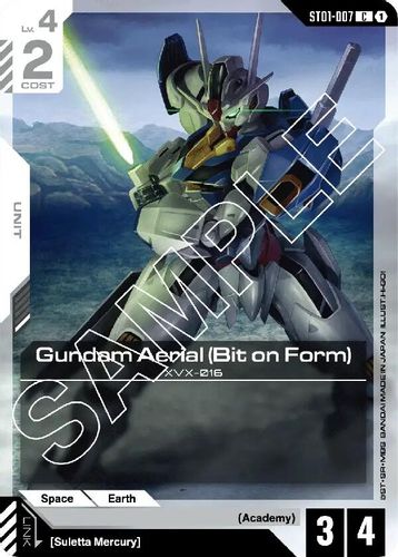 Gundam Aerial (Bit on Form) (ST01-007) card