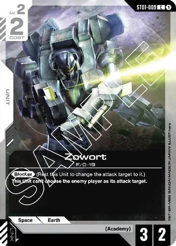 Zowort (ST01-009) card