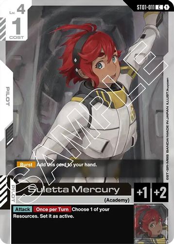 Suletta Mercury (ST01-011) card