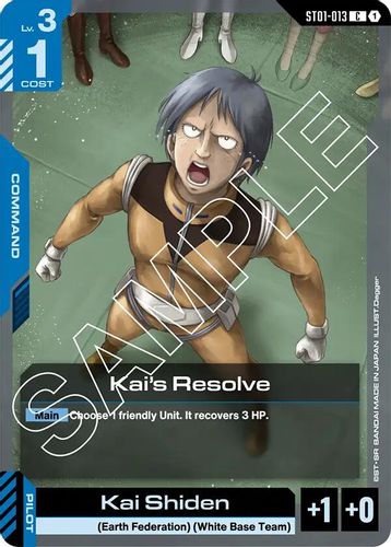 Kai's Resolve (ST01-013) card