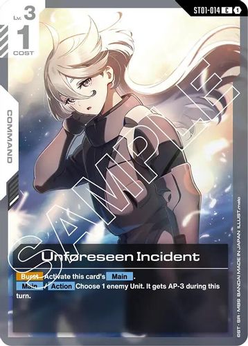 Unforeseen Incident (ST01-014) card