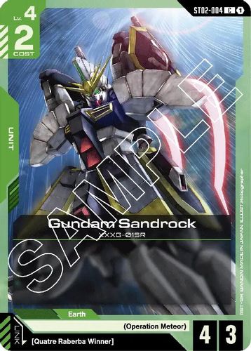 Gundam Sandrock (ST02-004) card