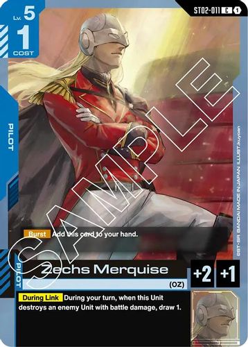 Zechs Merquise (ST02-011) card