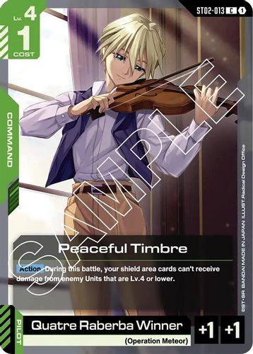 Peaceful Timbre (ST02-013) card