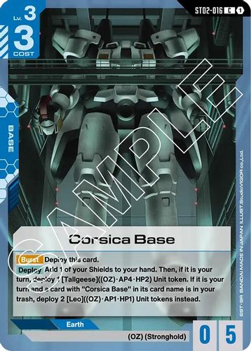 Corsica Base (ST02-016) card