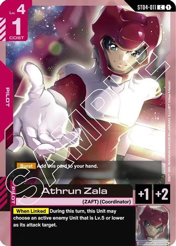 Athrun Zala (ST04-011) card