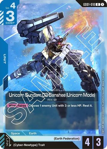 Unicorn Gundam 02 Banshee (Unicorn Mode) (GD01-010) card