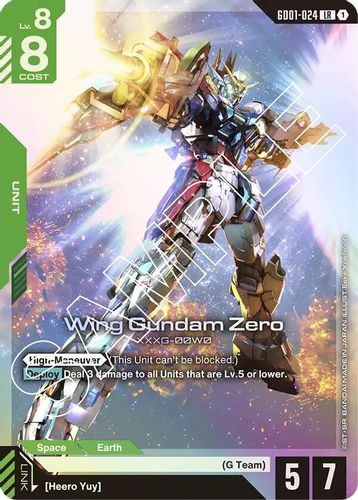 Wing Gundam Zero (GD01-024) card