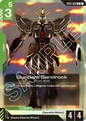 Gundam Sandrock (GD01-028) card