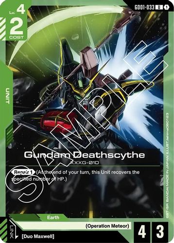 Gundam Deathscythe (GD01-033) card