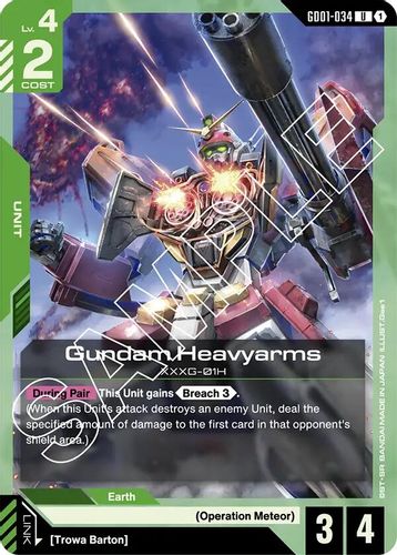 Gundam Heavyarms (GD01-034) card