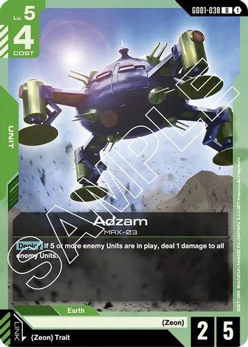 Adzam (GD01-038) card