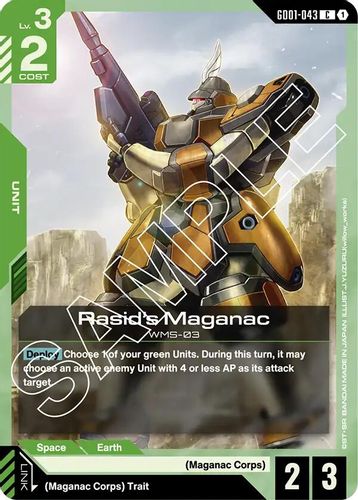Rasid's Maganac (GD01-043) card