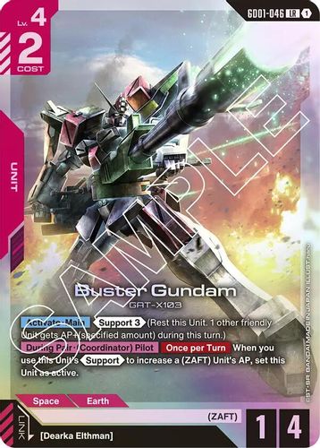 Buster Gundam (GD01-046) card