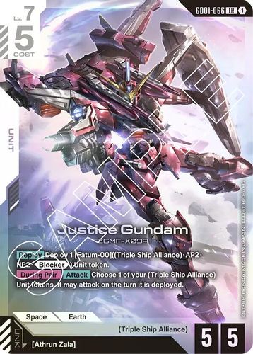 Justice Gundam (GD01-066) card