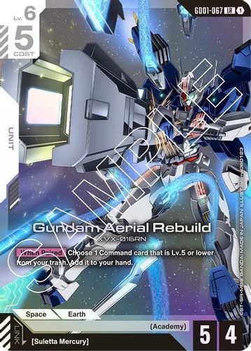 Gundam Aerial Rebuild (GD01-067) card