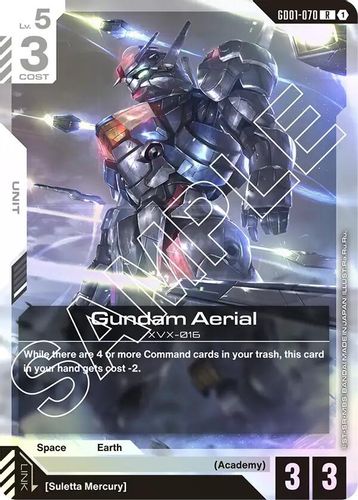 Gundam Aerial (GD01-070) card