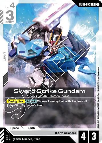 Sword Strike Gundam (GD01-073) card