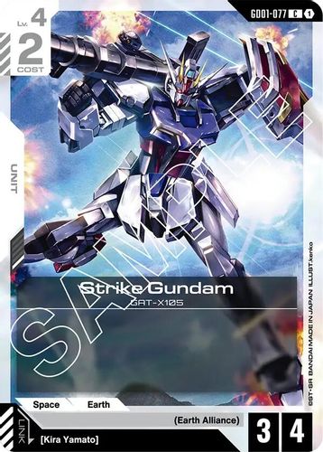 Strike Gundam (GD01-077) card
