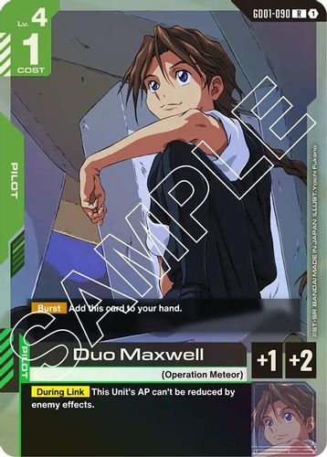 Duo Maxwell (GD01-090) card