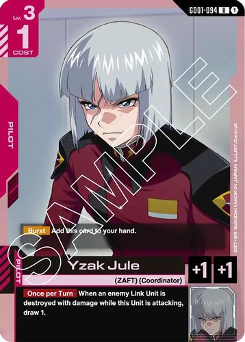 Yzak Jule (GD01-094) card