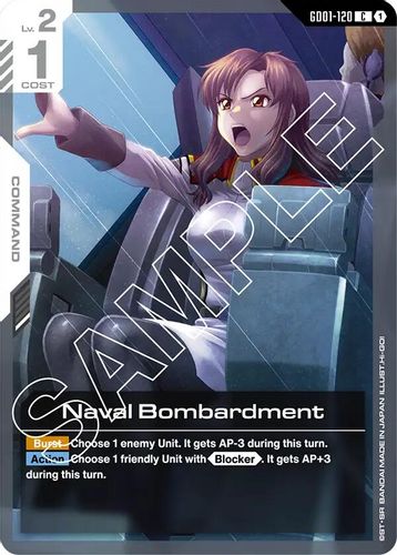 Naval Bombardment (GD01-120) card