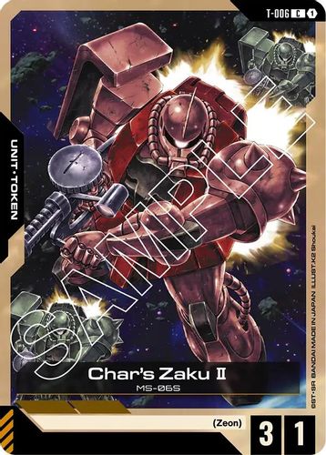 Char's Zaku II Token (T-006) card