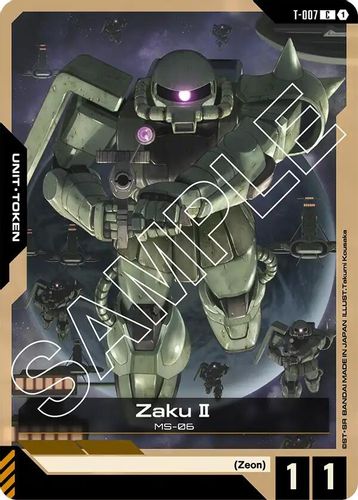 Zaku II Token (T-007) card
