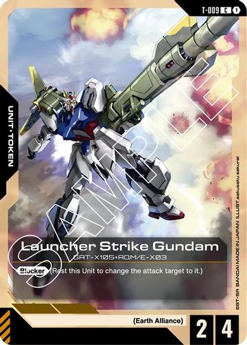 Launcher Strike Gundam Token (T-009) card