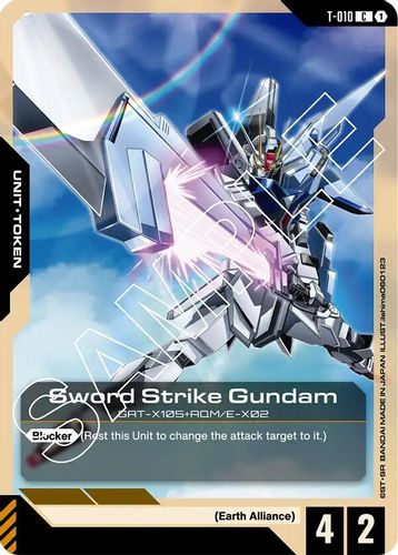 Sword Strike Gundam Token (T-010) card
