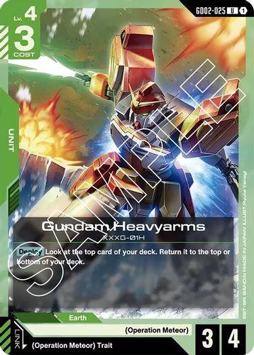 Gundam Heavyarms (GD02-025) card