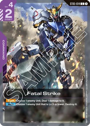 Fatal Strike (ST05-014) card