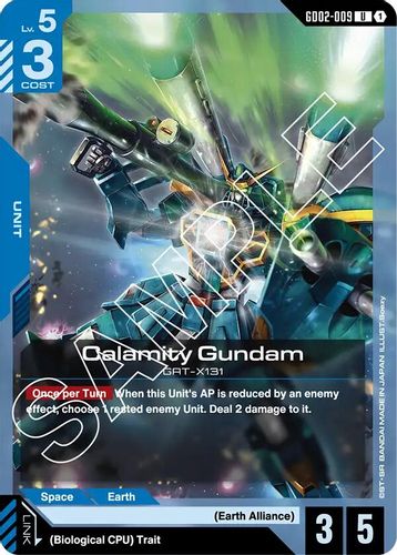 Calamity Gundam (GD02-009) card