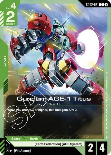 Gundam AGE-1 Titus (GD02-031) card