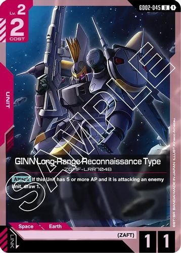 GINN Long-Range Reconnaissance Type (GD02-045) card