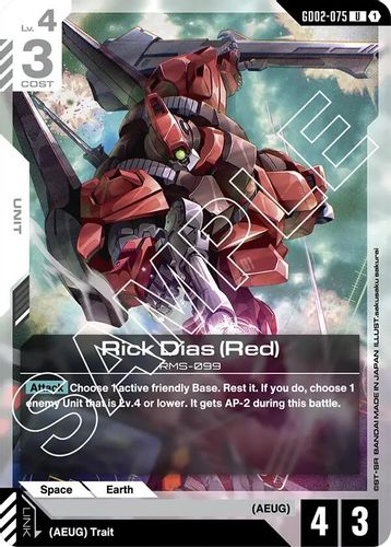 Rick Dias (Red) (GD02-075) card