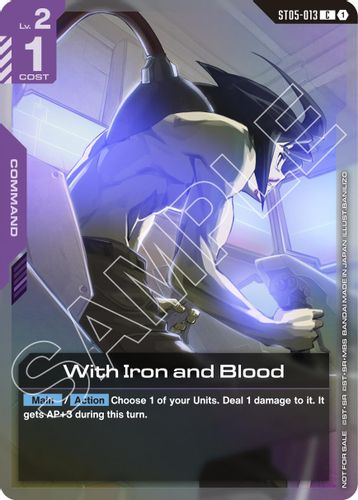 With Iron and Blood (ST05-013) card
