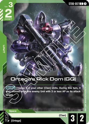 Ortega's Rick Dom (GQ) (ST06-007) card