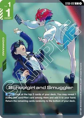 Schoolgirl and Smuggler (ST06-012) card