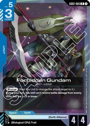 Forbidden Gundam (GD02-006) card