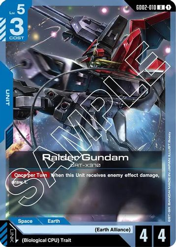 Raider Gundam (GD02-010) card