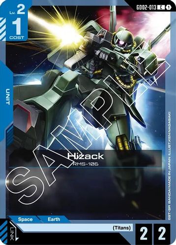 Hizack (GD02-013) card