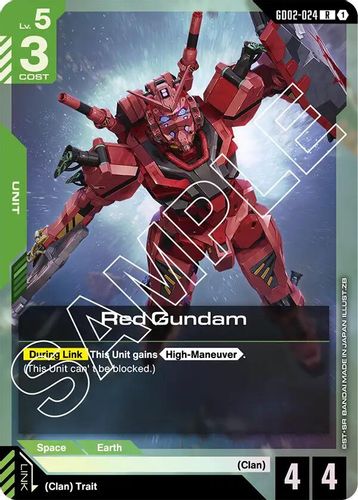 Red Gundam (GD02-024) card