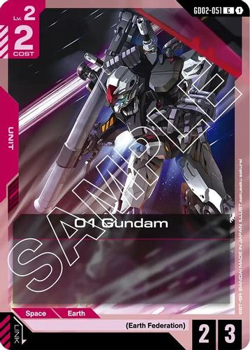 01 Gundam (GD02-051) card