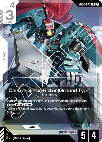 Carta's Graze Ritter (Ground Type) (GD02-073) card