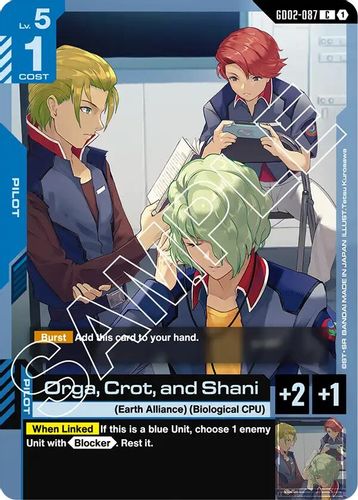 Orga, Crot, and Shani (GD02-087) card