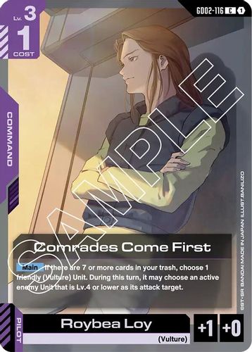 Comrades Come First (GD02-116) card