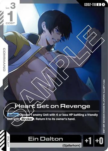 Heart Set on Revenge (GD02-118) card