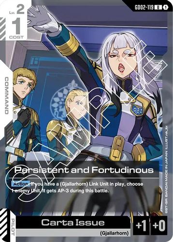 Persistent and Fortudinous (GD02-119) card
